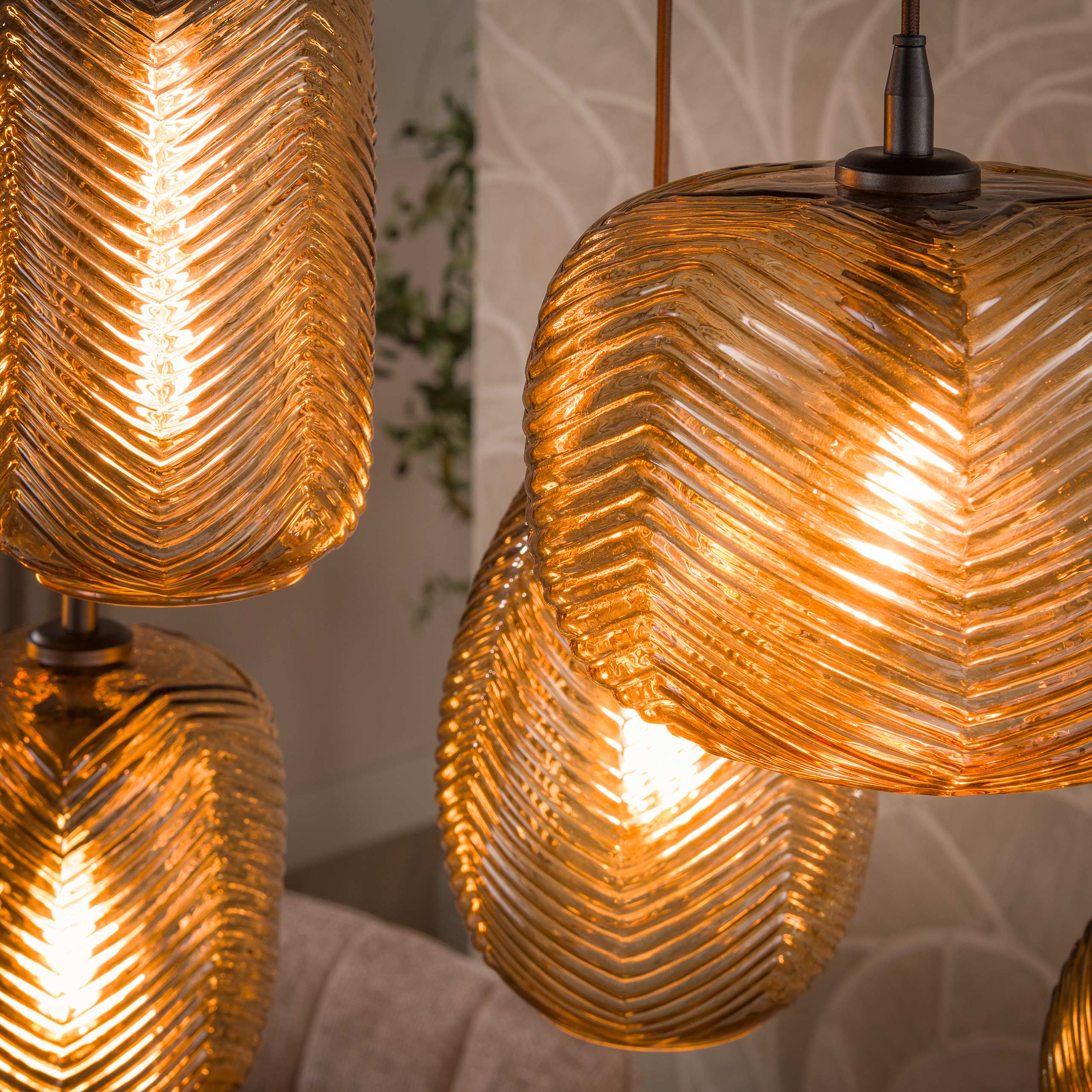 Hanglamp Chevron 4+3L - Afbeelding 3