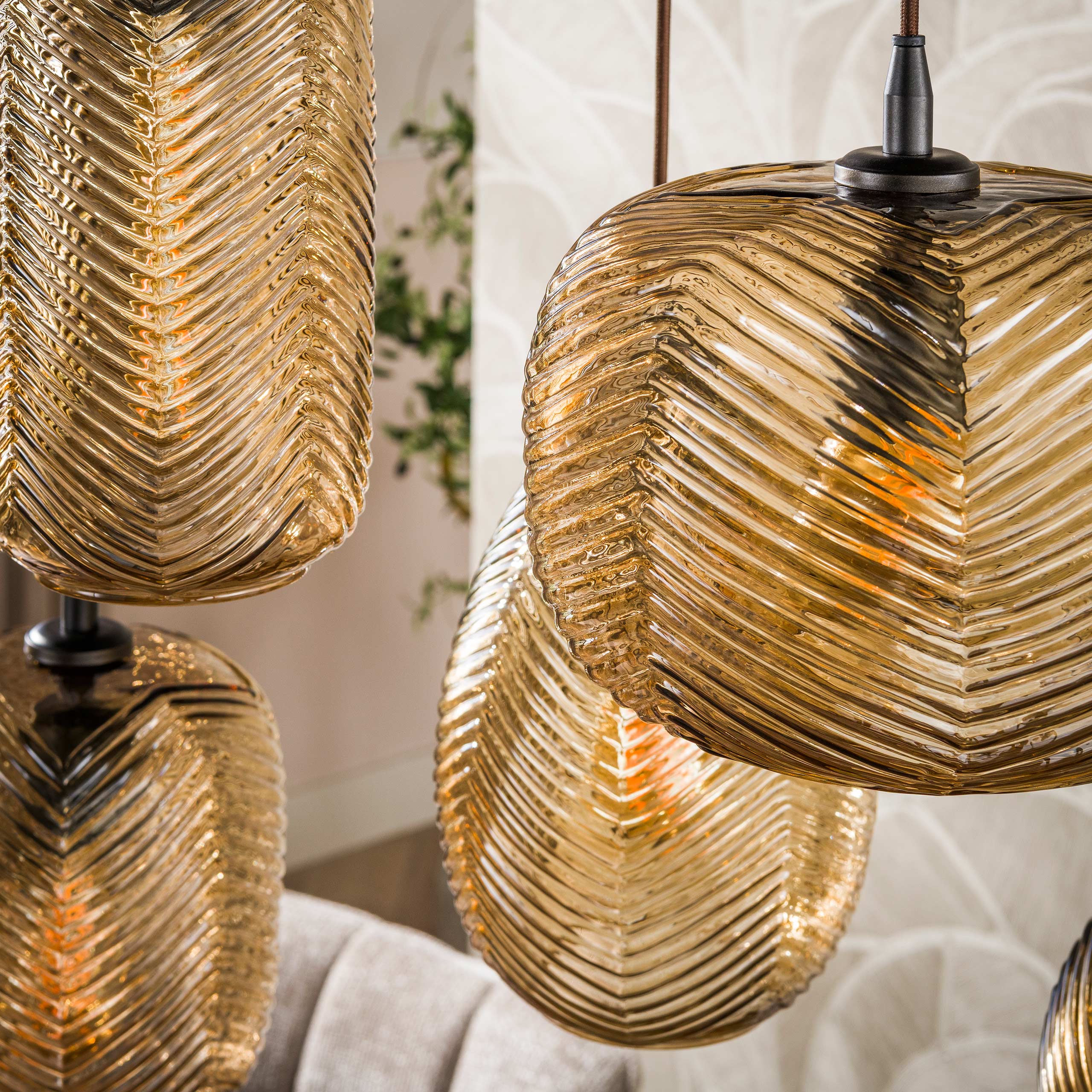 Hanglamp Chevron 4+3L - Afbeelding 4
