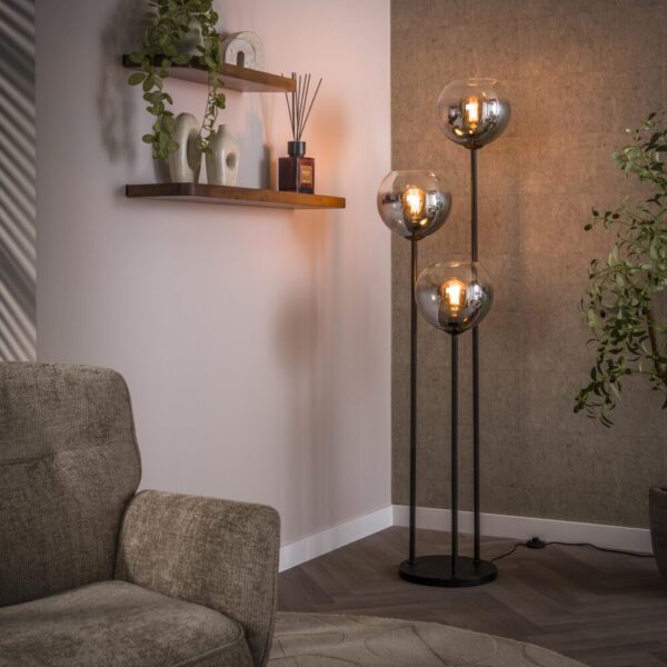 7109_77_1 Vloerlamp Bubble Shaded 3L