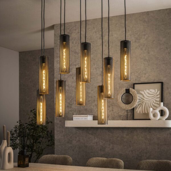 7385_77_1 Hanglamp Tube Mesh 5+4L