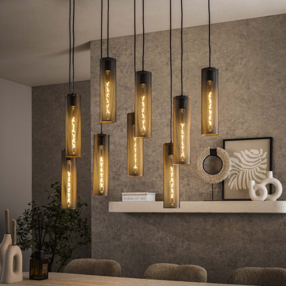 Hanglamp Tube Mesh 5+4L