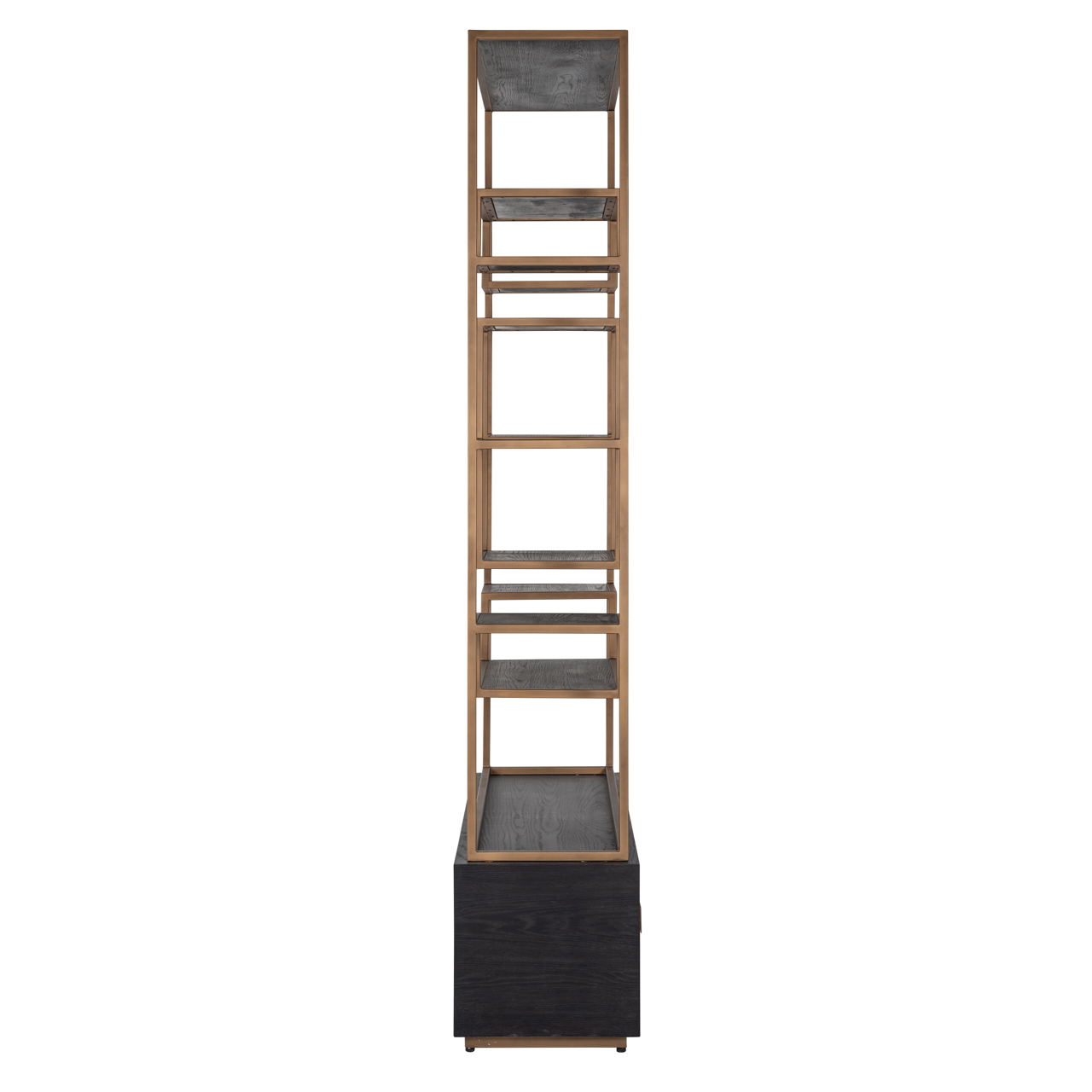 Wandkast Hunter rustic zwart - Afbeelding 2