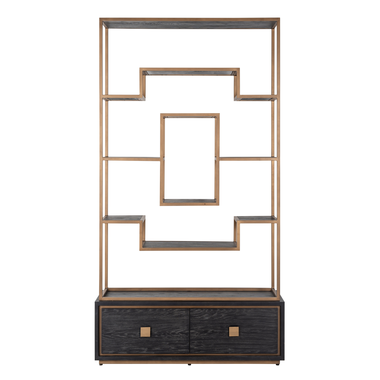 Wandkast Hunter rustic zwart - Afbeelding 3