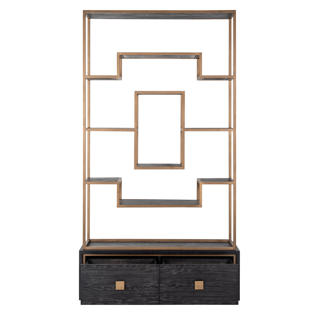 Wandkast Hunter rustic zwart - Afbeelding 4