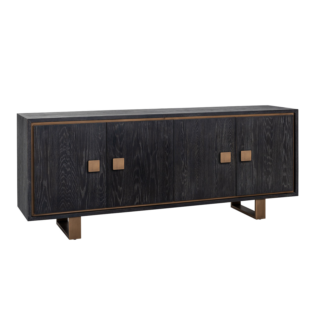 Dressoir Hunter rustic zwart