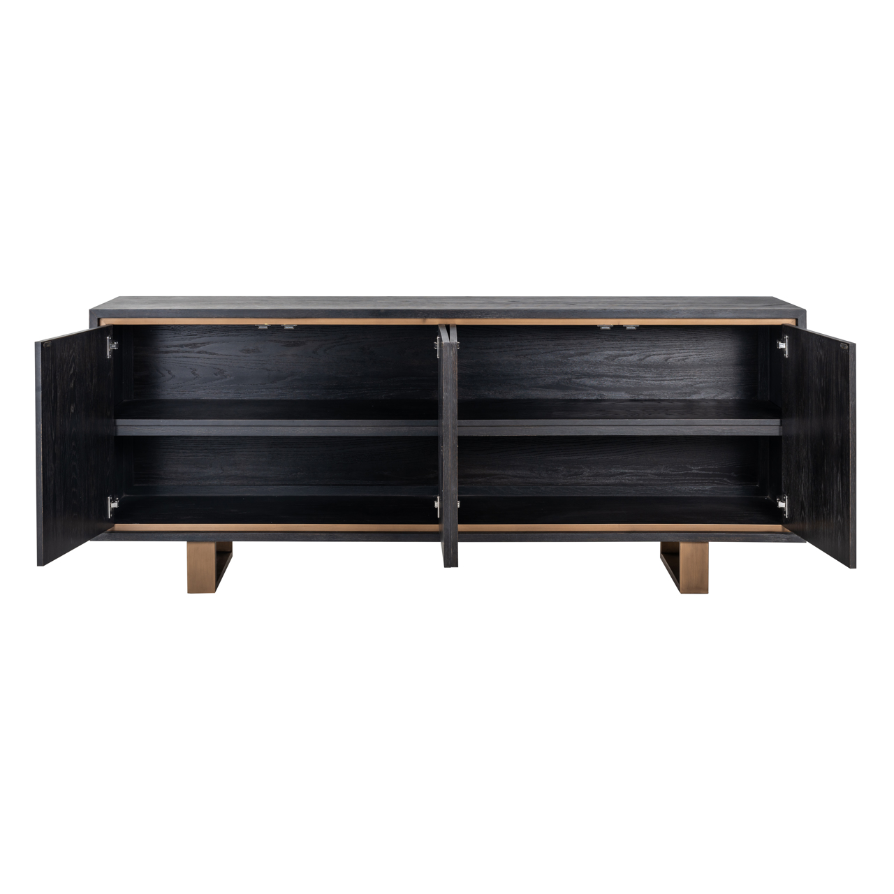 Dressoir Hunter rustic zwart - Afbeelding 3