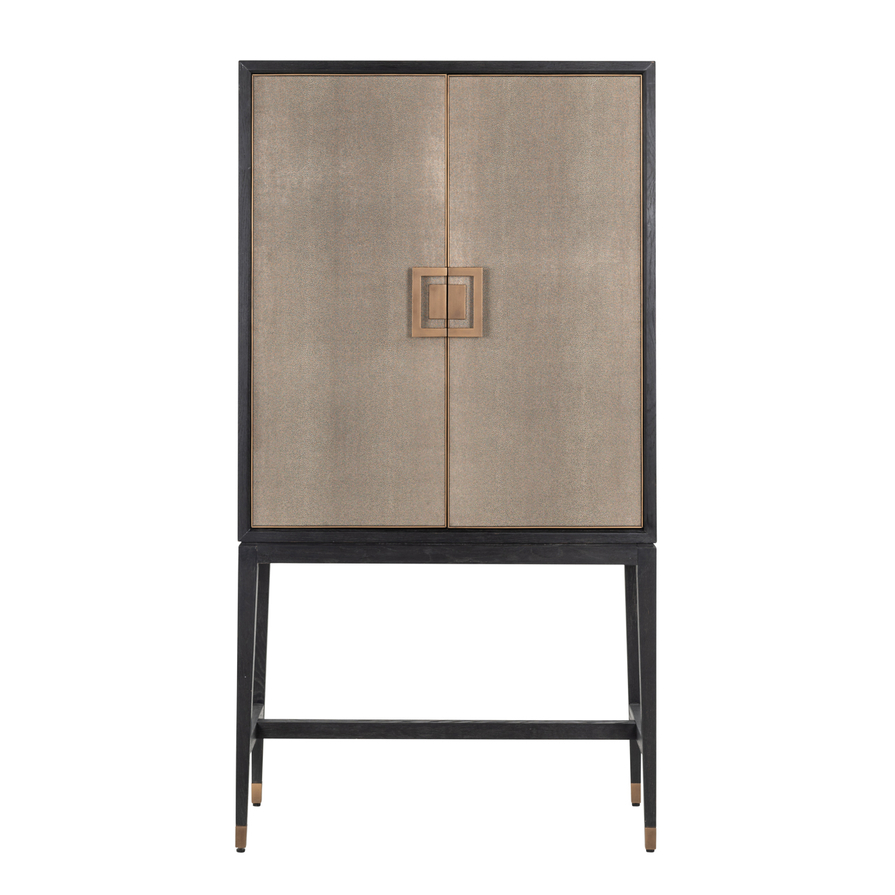 Opbergkast Bloomville shagreen messing - Afbeelding 3