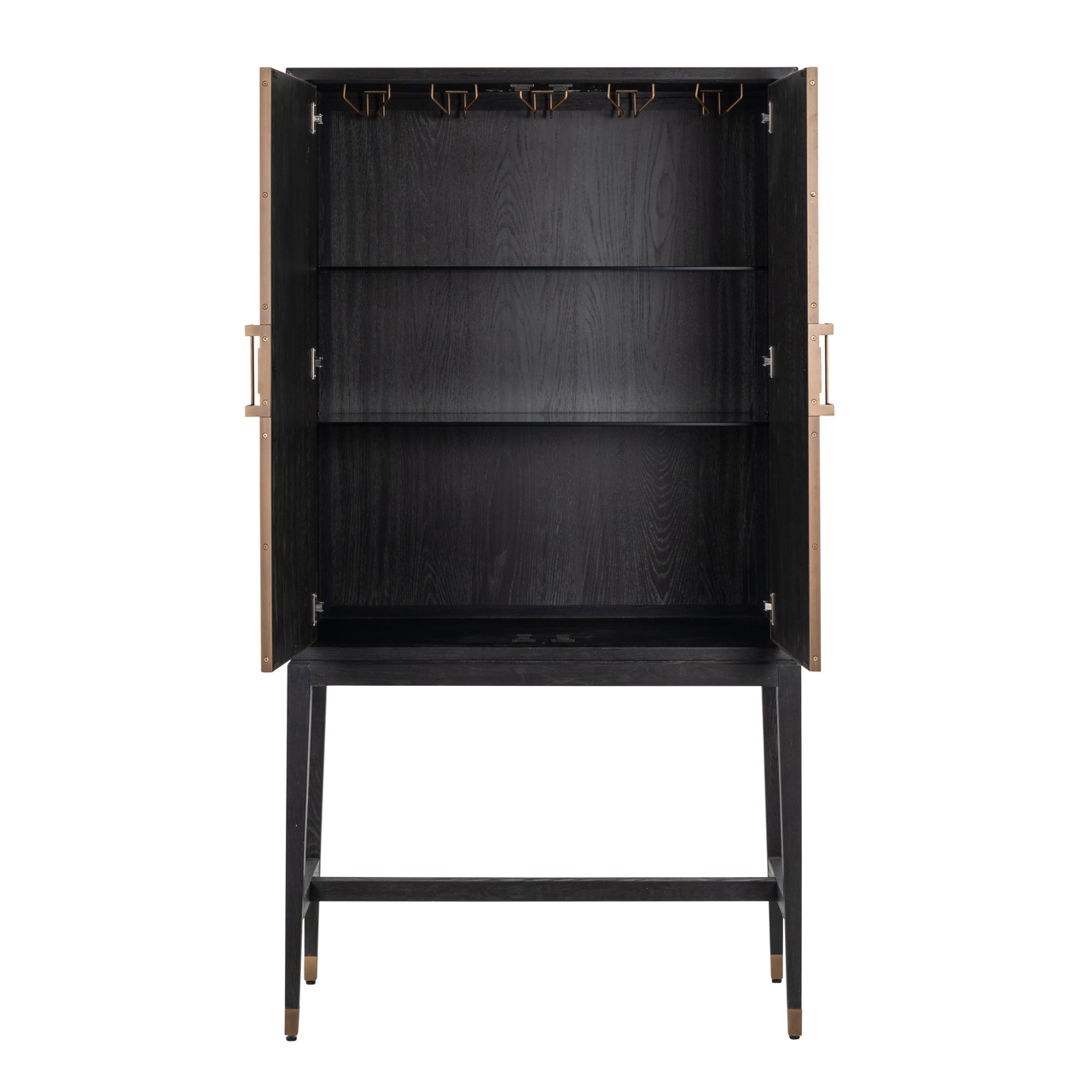Opbergkast Bloomville shagreen messing - Afbeelding 4