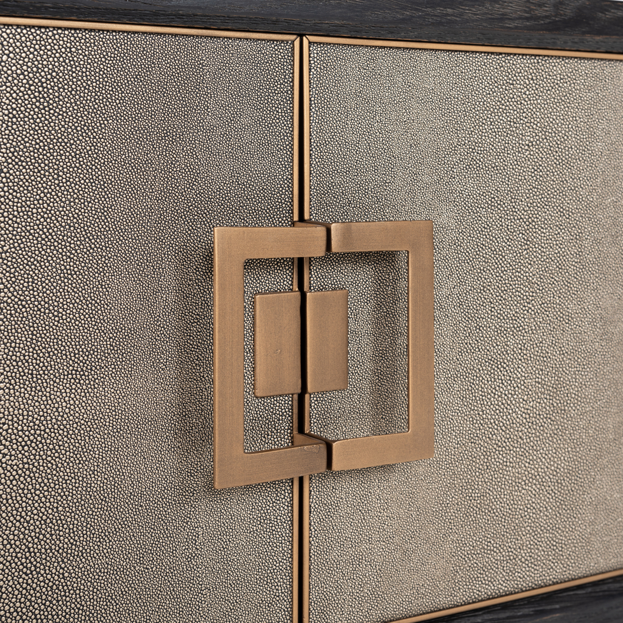 TV-meubel Bloomville shagreen messing - Afbeelding 6