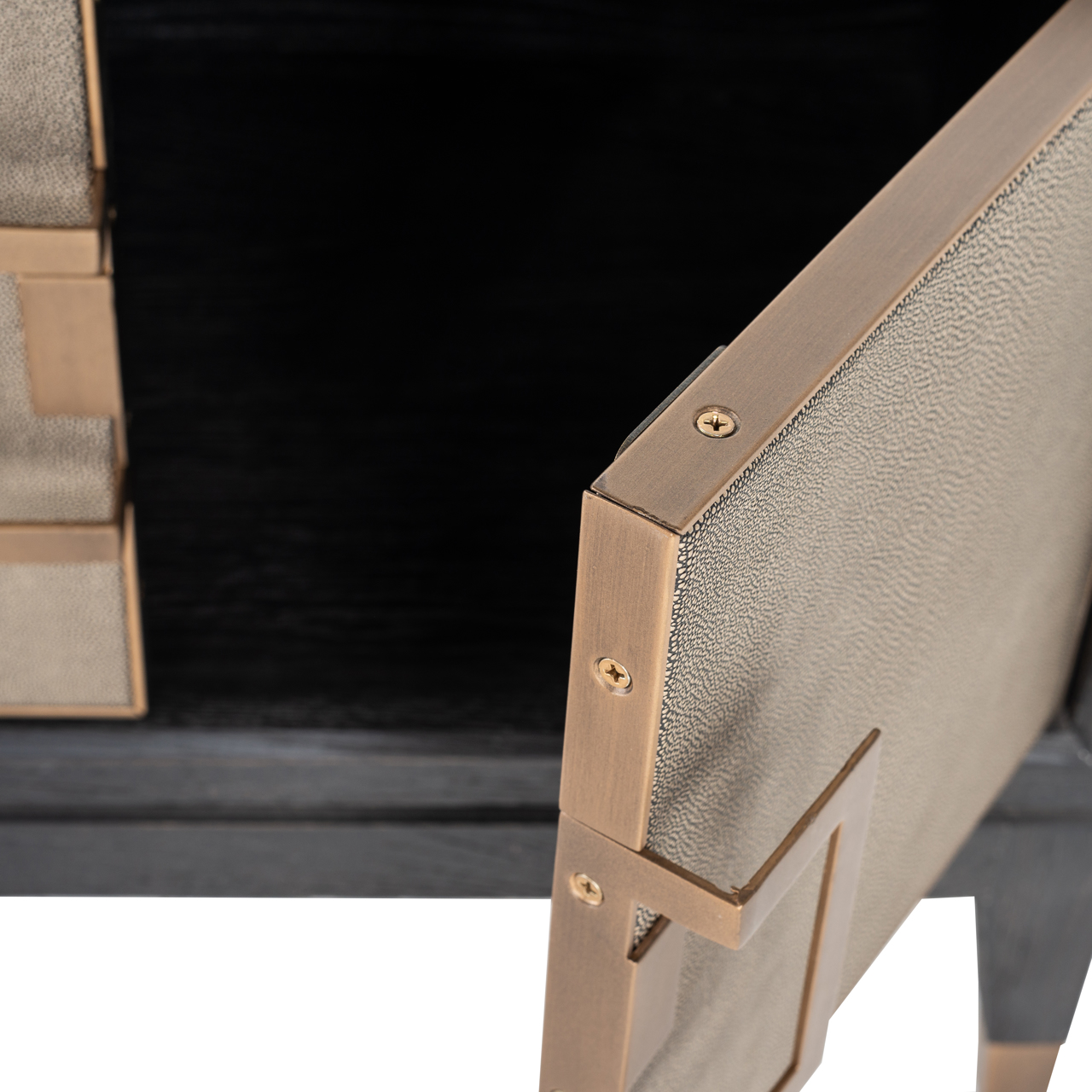 TV-meubel Bloomville shagreen messing - Afbeelding 8