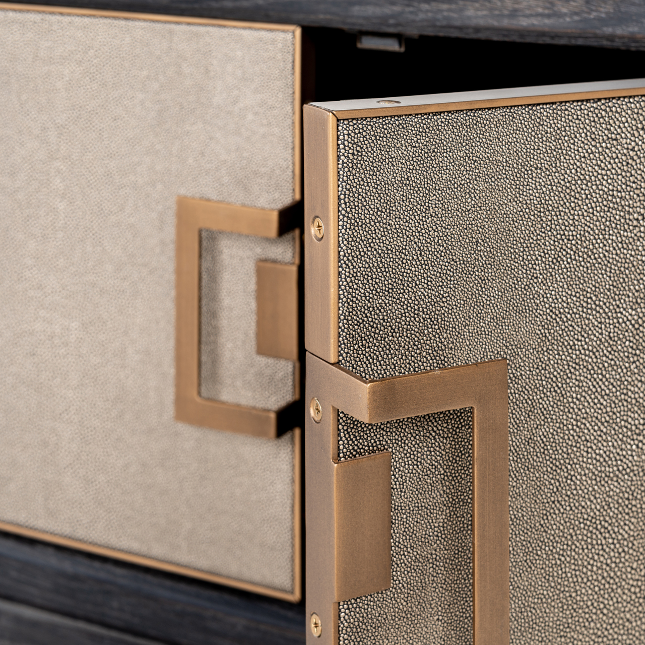 TV-meubel Bloomville shagreen messing - Afbeelding 9