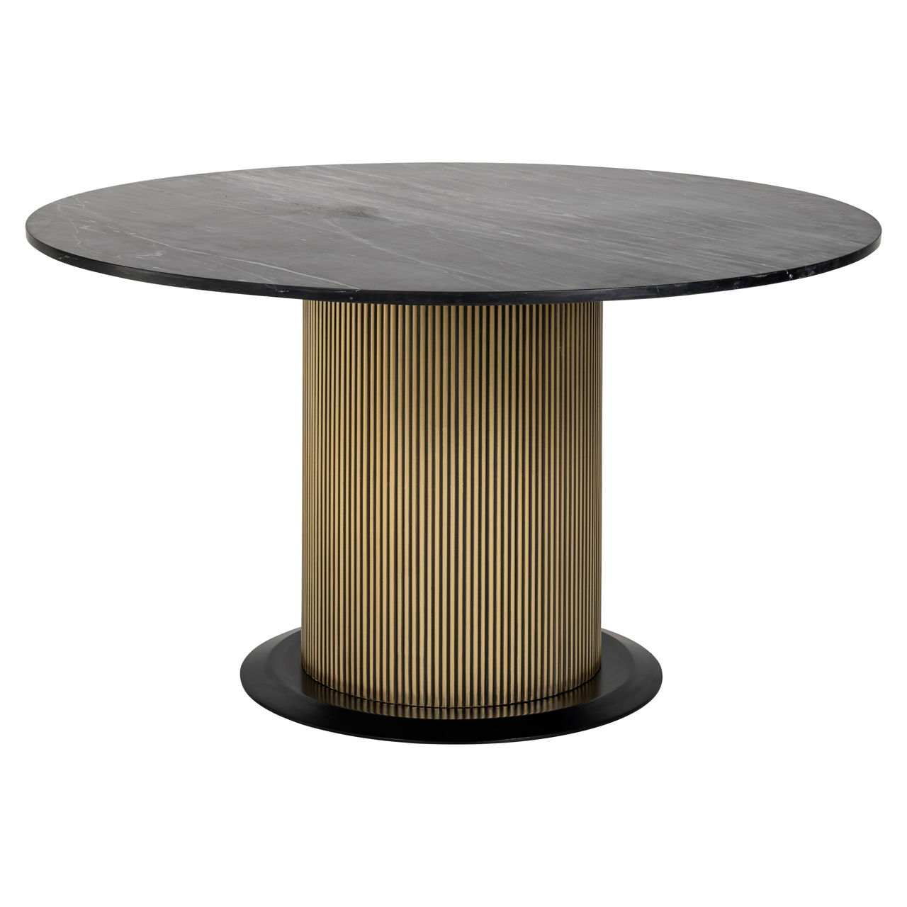Eetkamertafel Ironville goud Ø140 cm