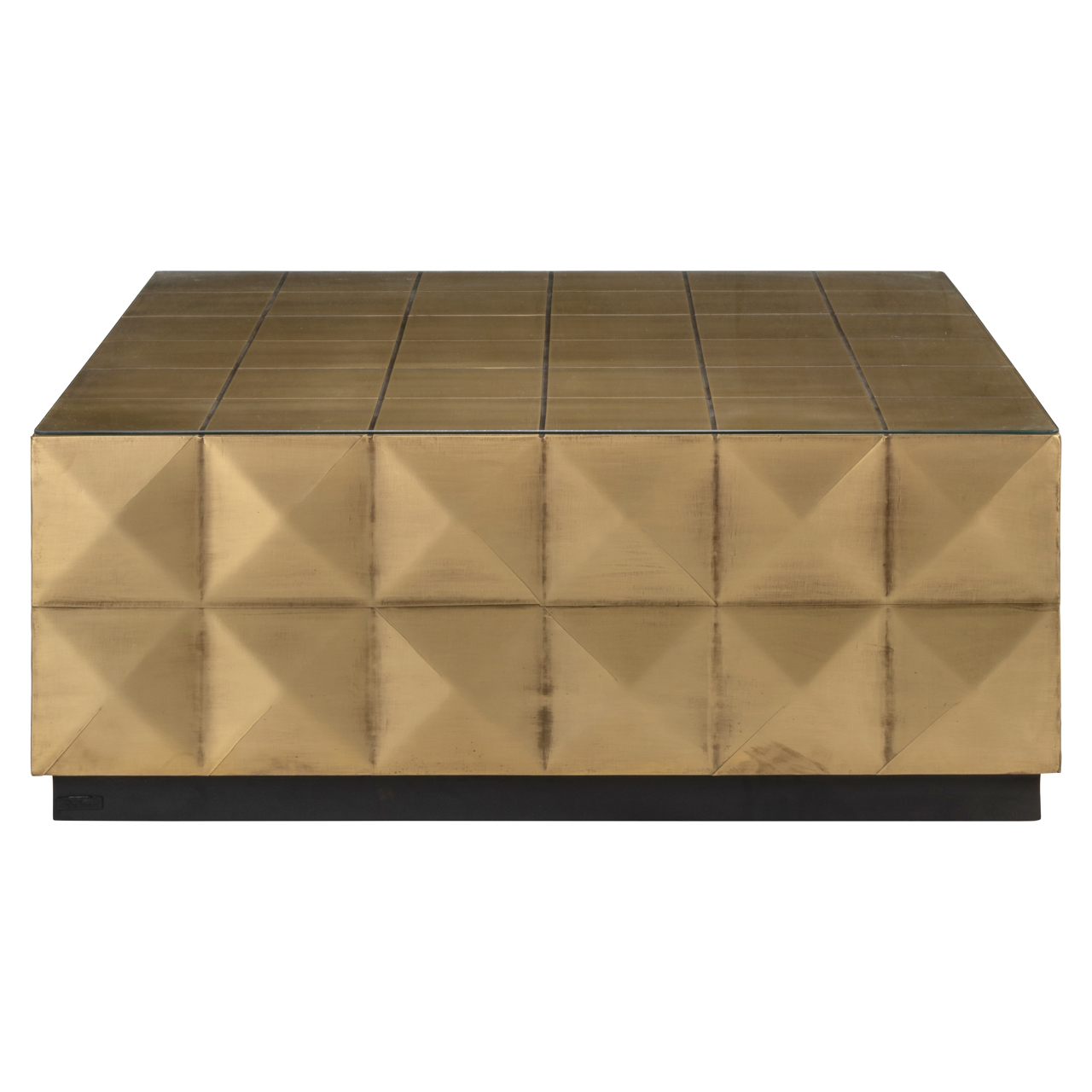 Salontafel Collada incl. top geborsteld goud glas - Afbeelding 2