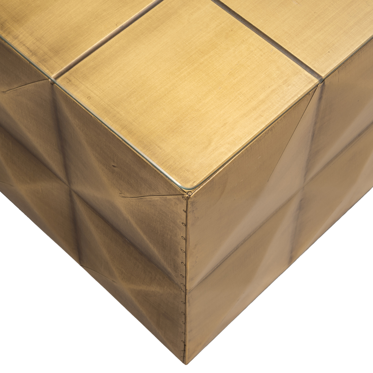 Salontafel Collada incl. top geborsteld goud glas - Afbeelding 4