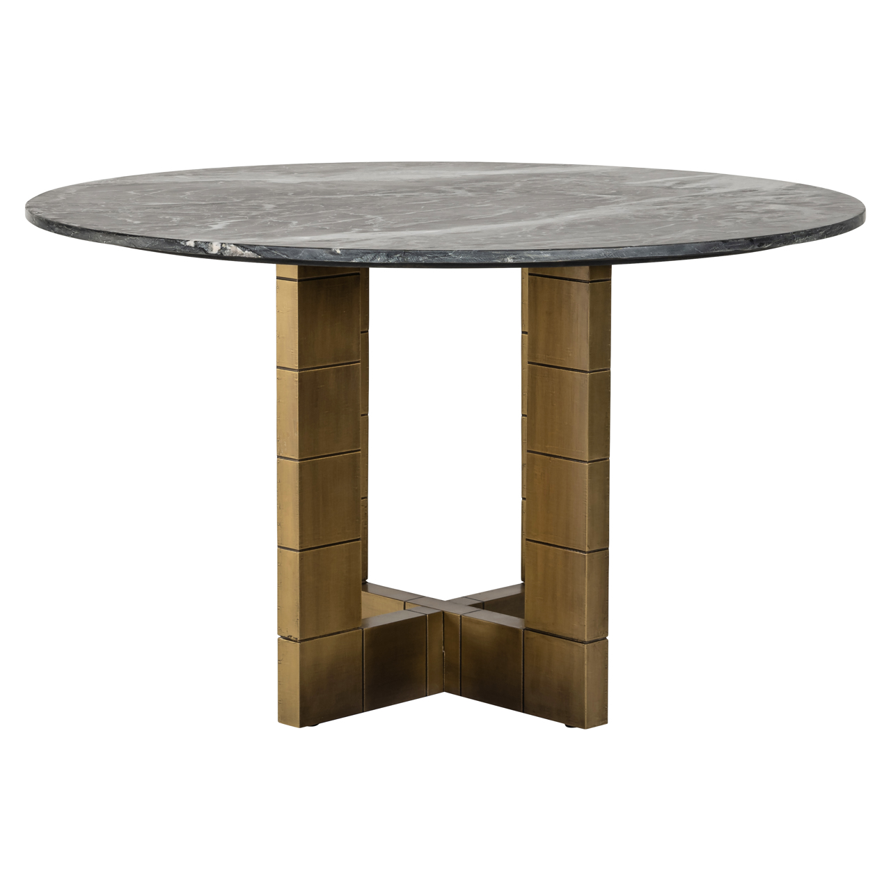 Eetkamertafel Collada zwart/goud Ø130 cm - Afbeelding 2