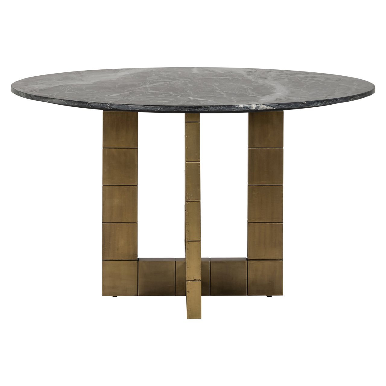 Eetkamertafel Collada zwart/goud Ø130 cm - Afbeelding 3