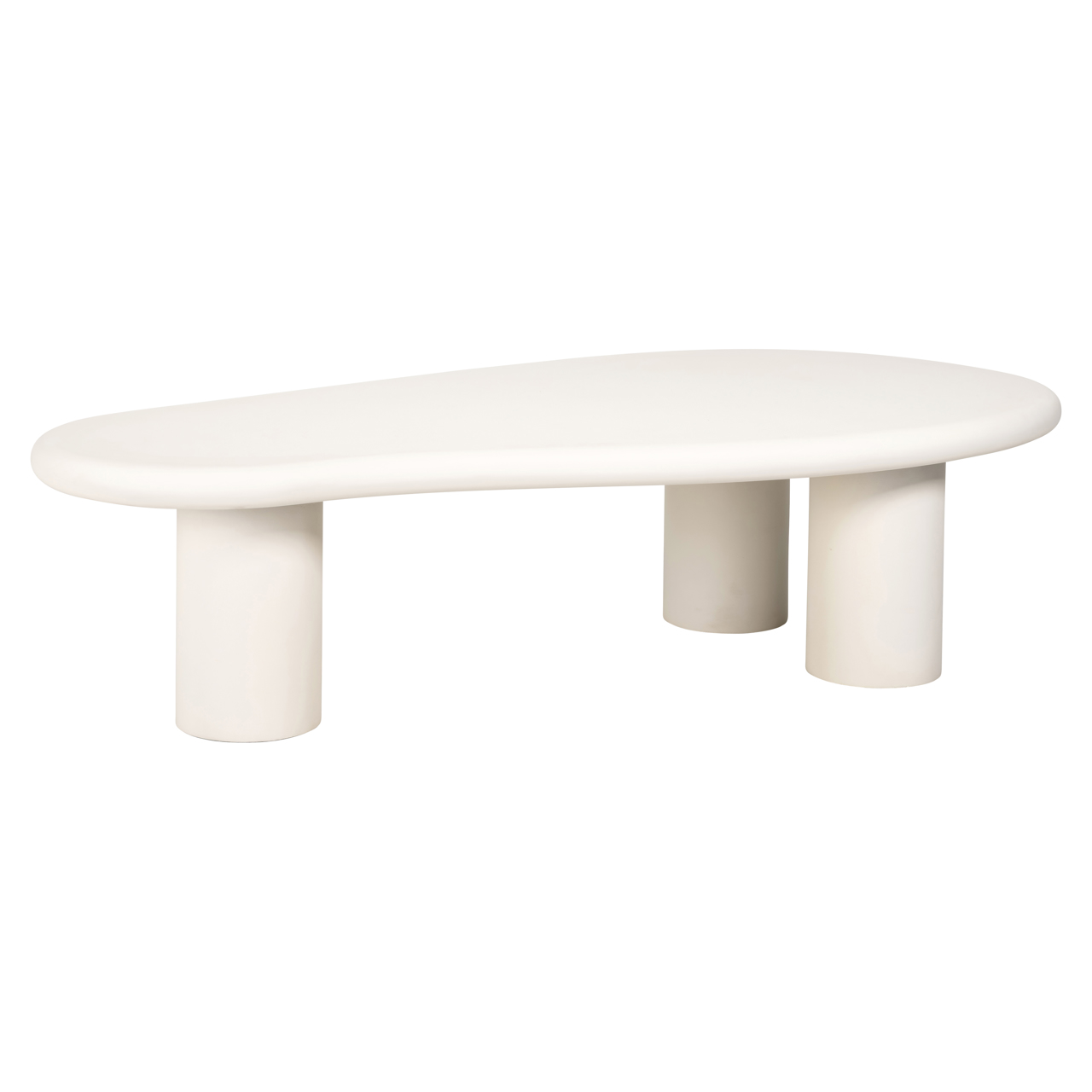 Salontafel Bloomstone wit 160x80 cm