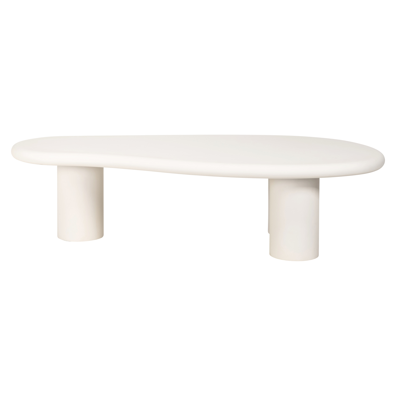 Salontafel Bloomstone wit 160x80 cm - Afbeelding 4