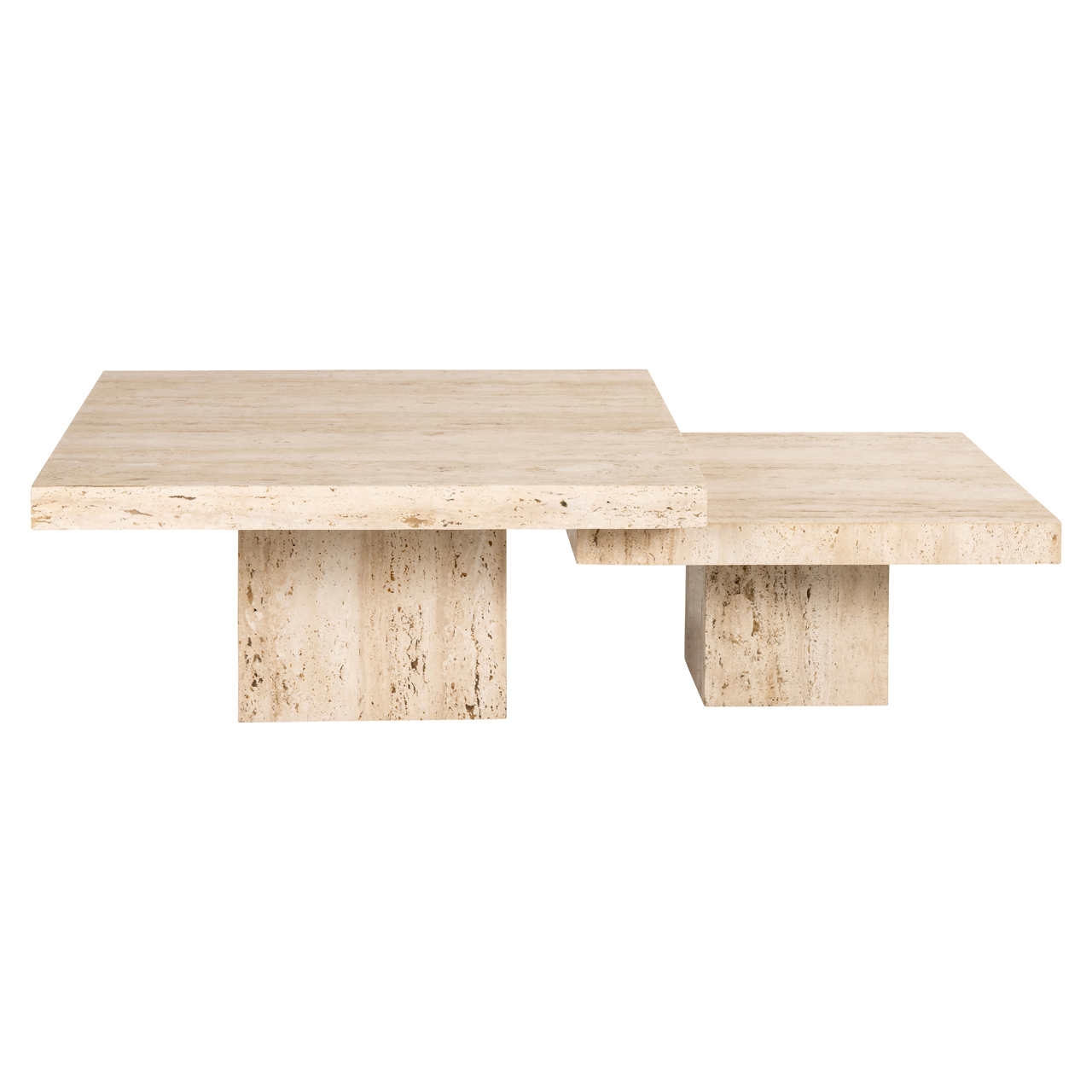 Salontafel La Cantera beige set van 2 - Afbeelding 4