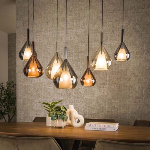 7718_44_1 Hanglamp Wings 4+3L