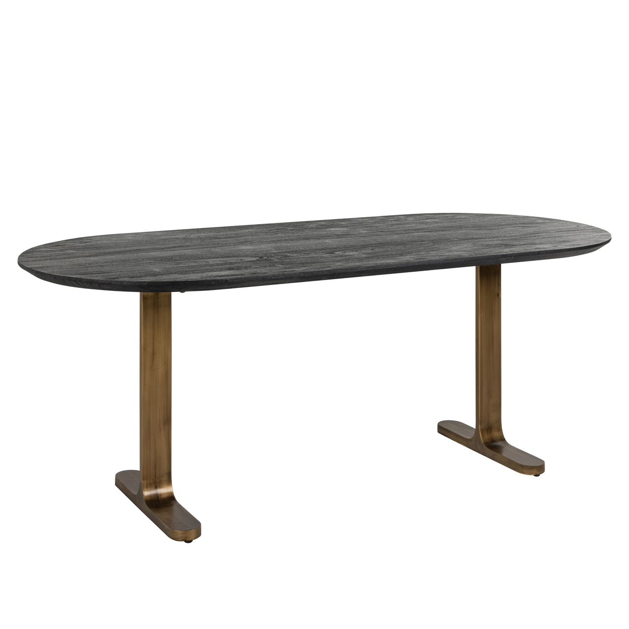 Eettafel Revelin black/gold 200