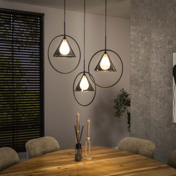 7764_39G_1 Hanglamp Conic 3L
