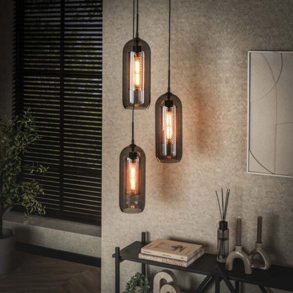 7830_77_1 Hanglamp Smoke Mesh 3L