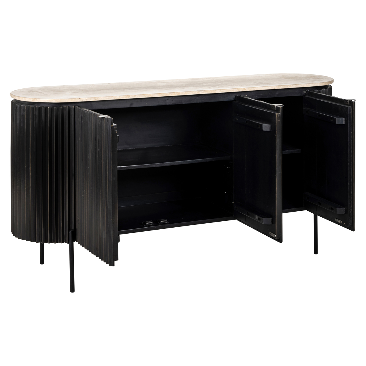 Dressoir Hampton donkerbruin - Afbeelding 5