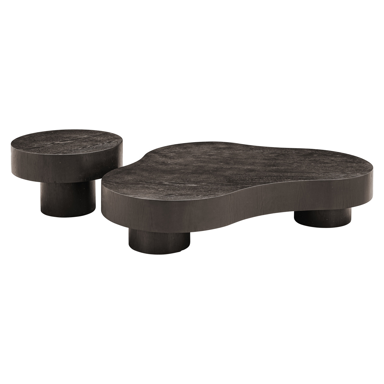Salontafel Bogor dark coffee set van 2