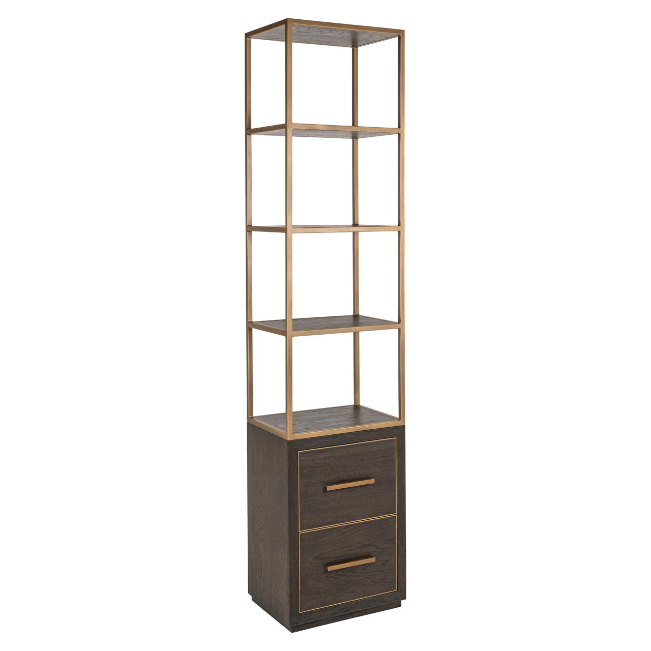 Wandkast Carter 2-drawers small bruin