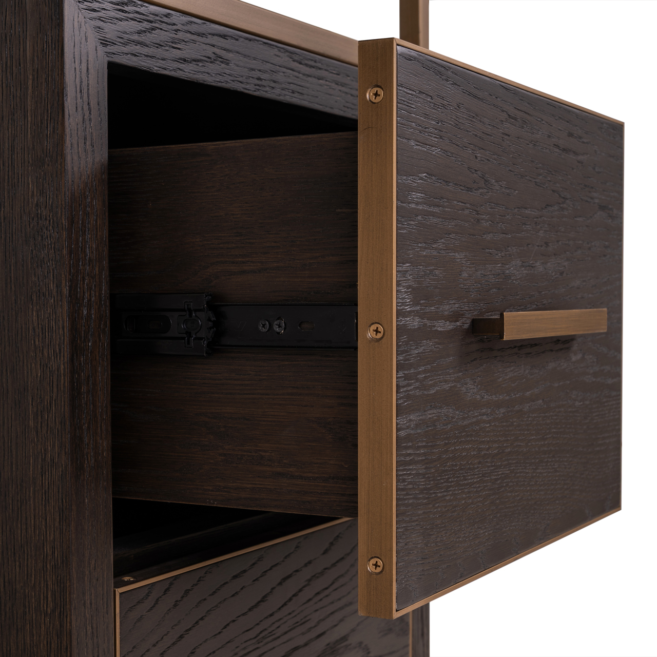 Wandkast Carter 2-drawers small bruin - Afbeelding 8
