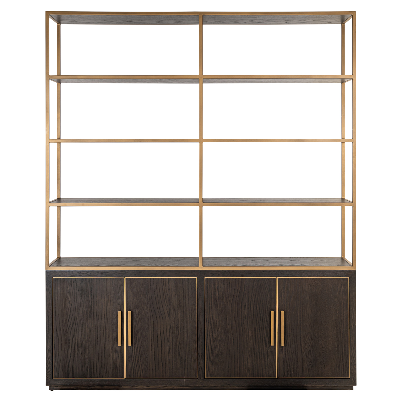 Wandkast Carter large 4-deurs bruin - Afbeelding 2