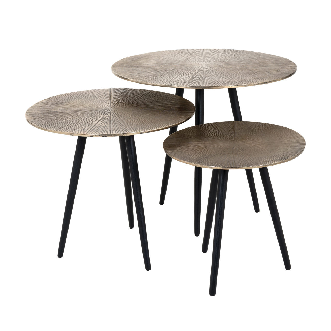 Salontafel Vittorio champagne gold (Set of 3)