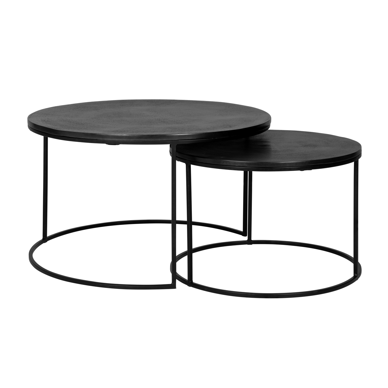 Salontafel Bolder zwart set van 2