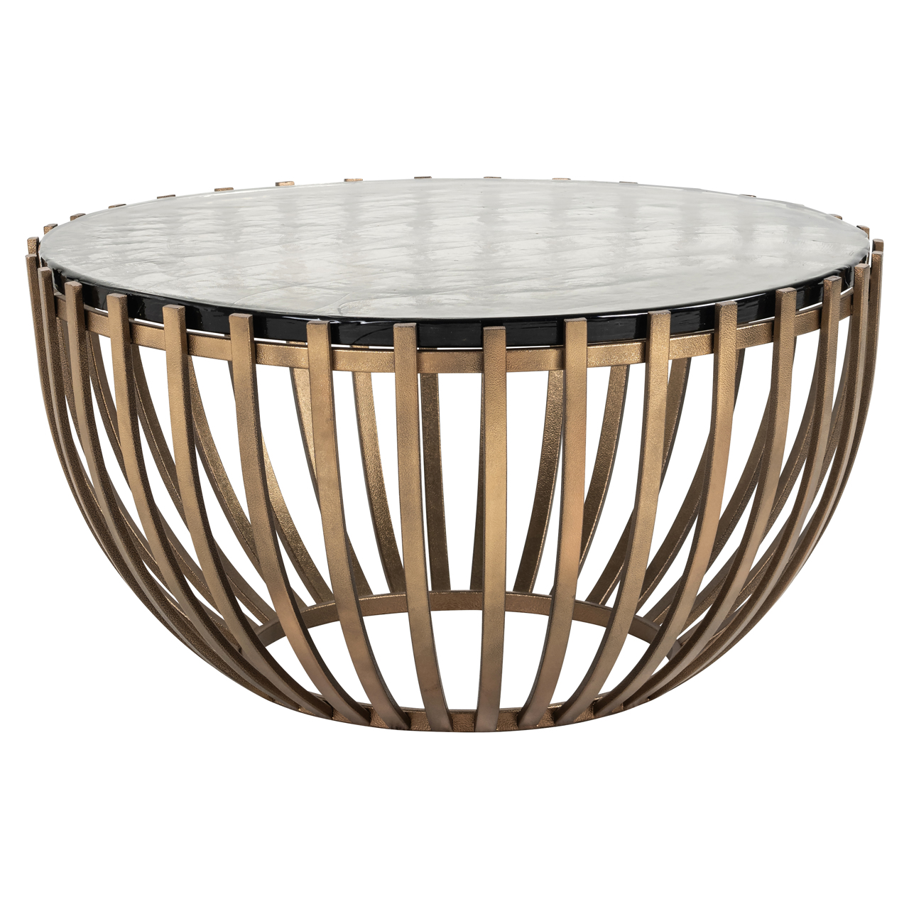Salontafel Volante goud Ø84 cm