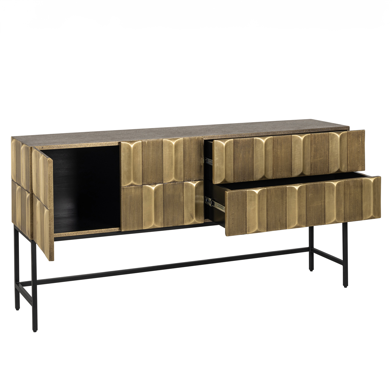 Dressoir Jaxx black/gold - Afbeelding 4