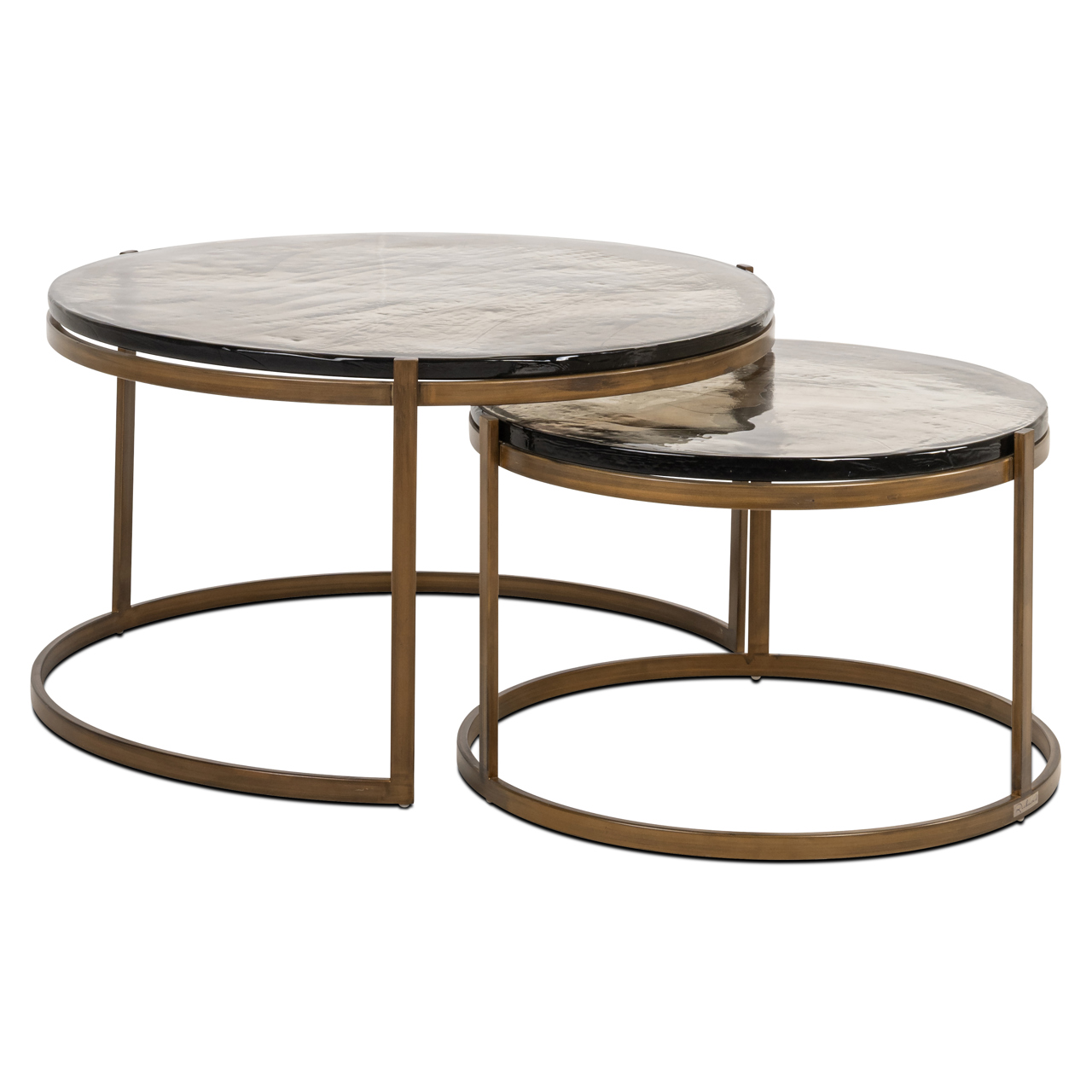 Salontafel Cleo goud set van 2