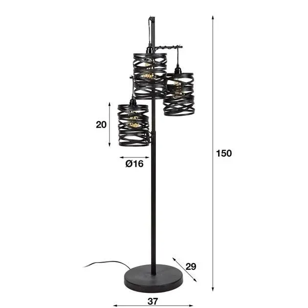 Vloerlamp Spindle 3L - Afbeelding 7