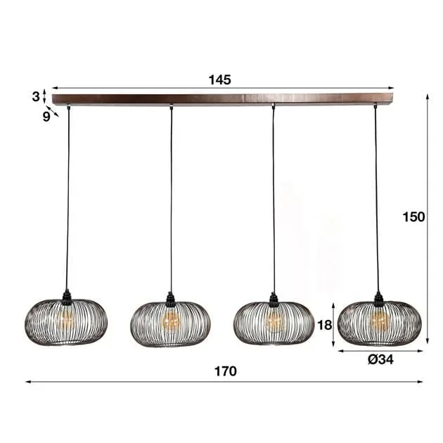 Hanglamp Copper Twist 4L - Afbeelding 10