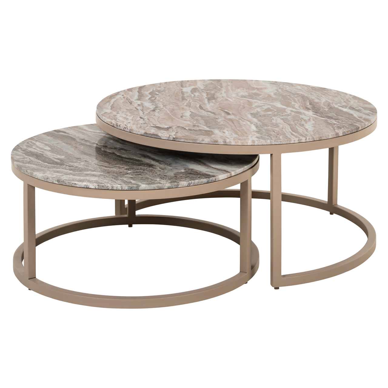 Salontafel Fairfax clay set van 2