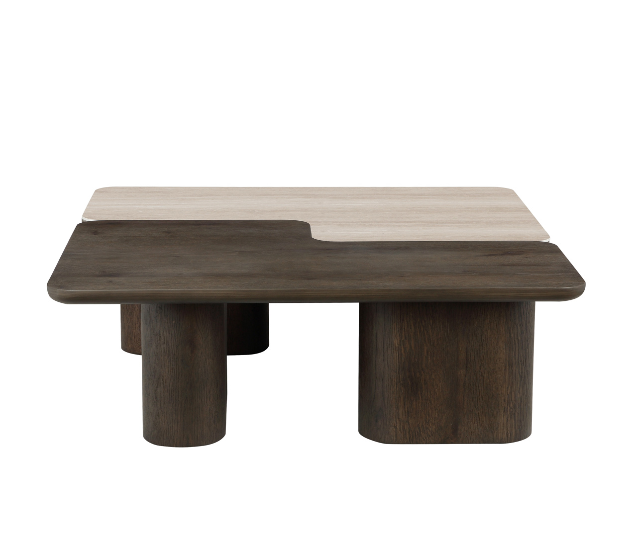Salontafel Nando bruin set van 2 - Afbeelding 4
