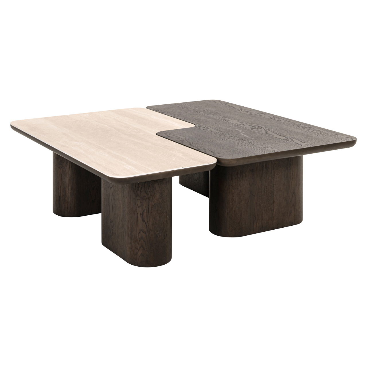 Salontafel Nando bruin set van 2 - Afbeelding 5