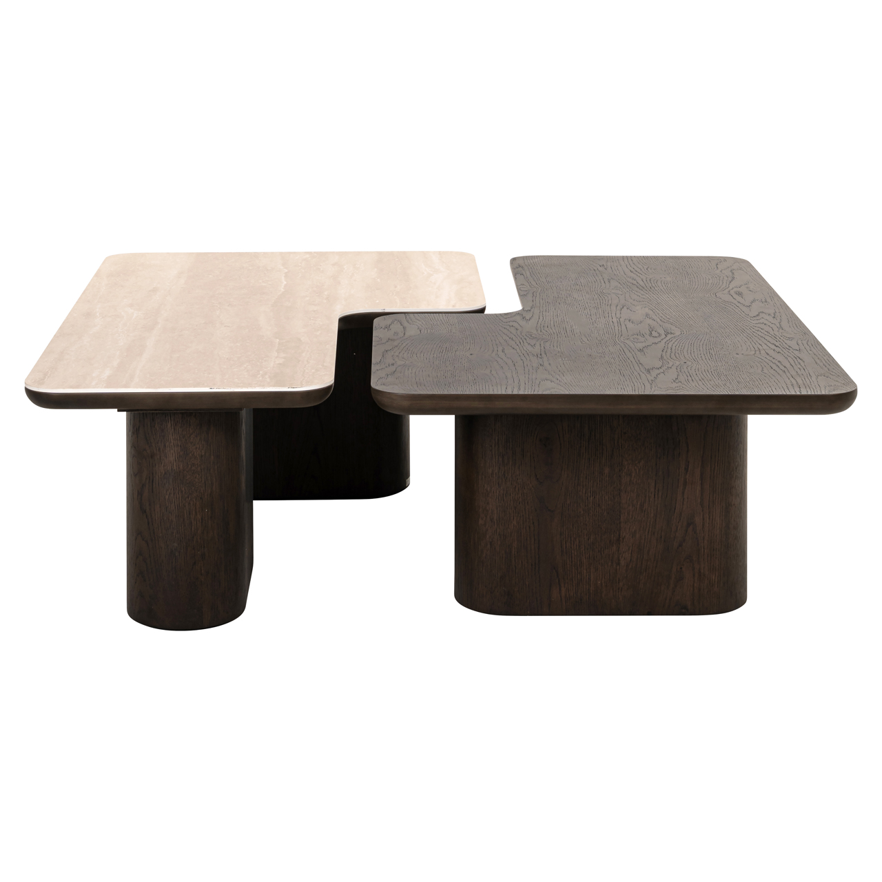 Salontafel Nando bruin set van 2 - Afbeelding 9