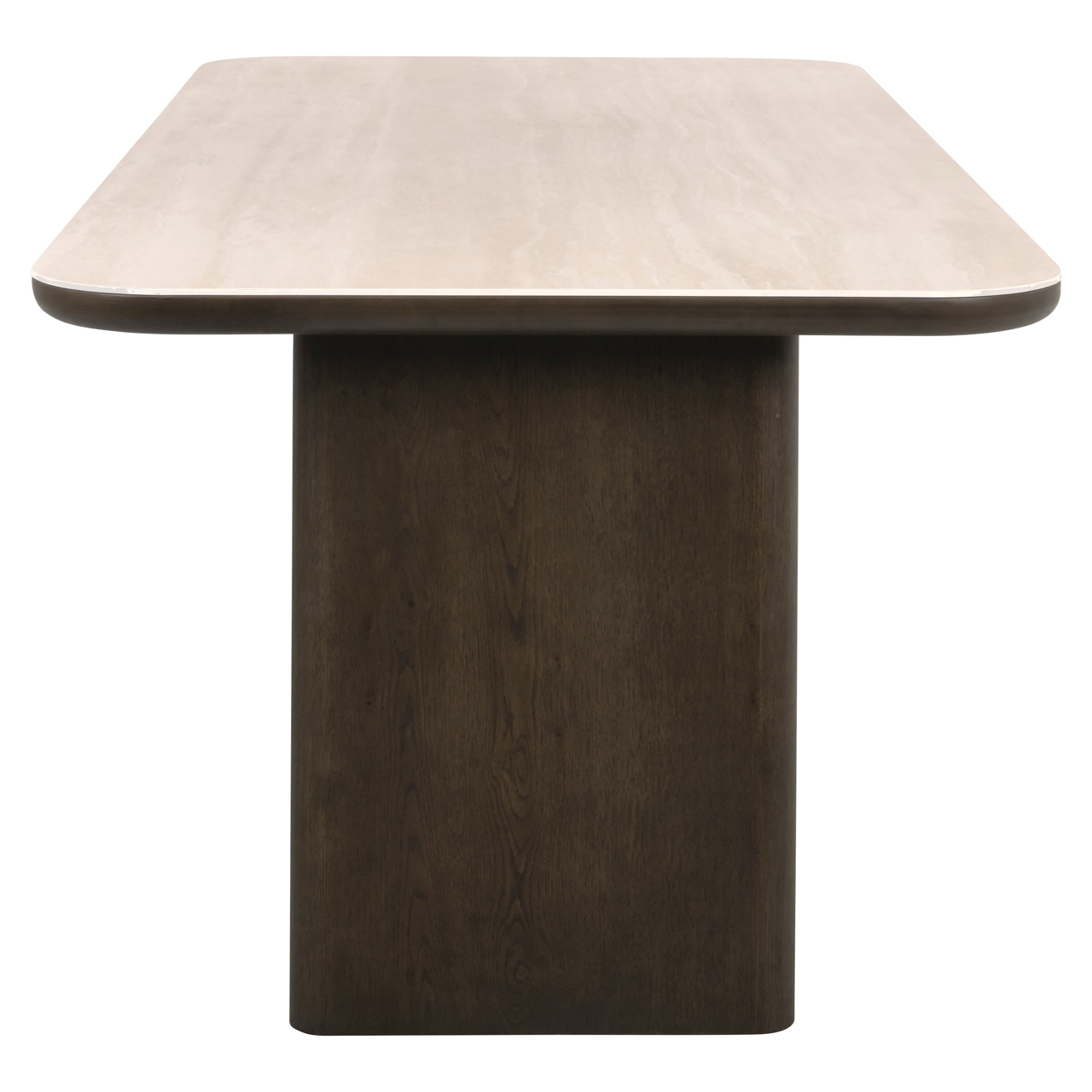 Eetkamertafel Nando bruin 230 cm - Afbeelding 3