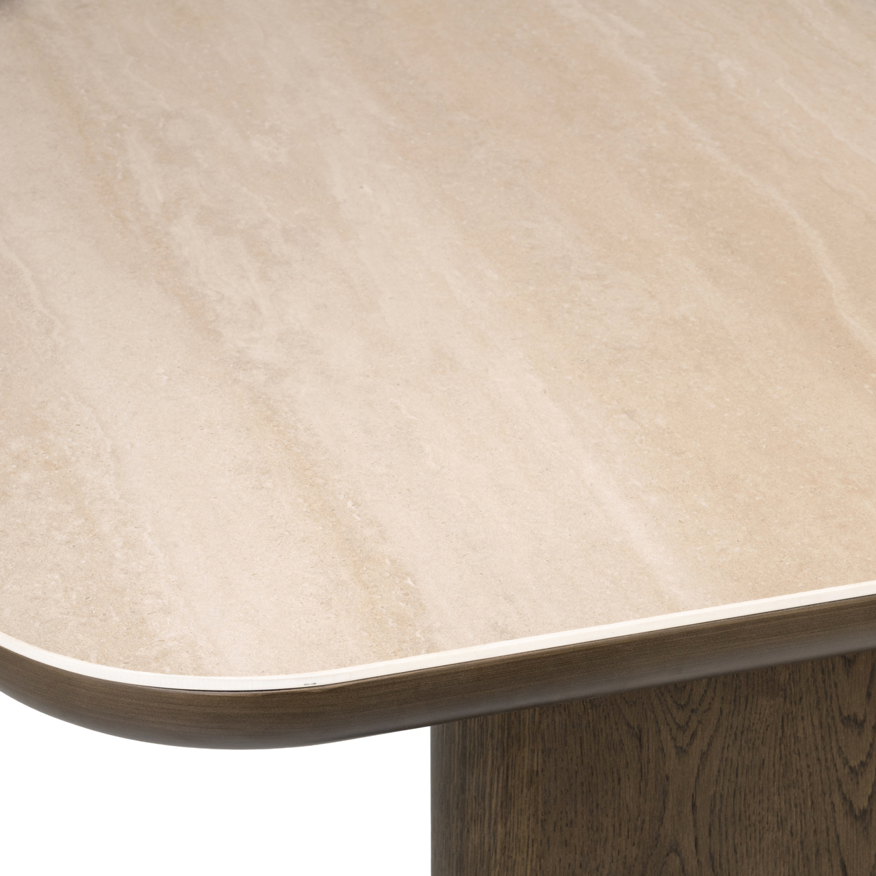 Eetkamertafel Nando bruin 230 cm - Afbeelding 5
