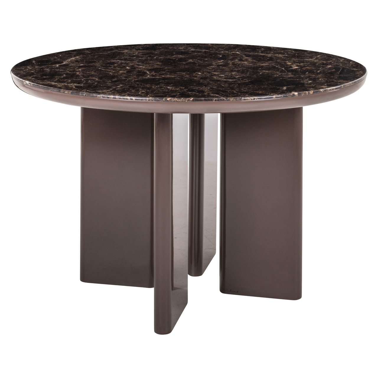 Eetkamertafel Almundi chocolat bruin Ø120 cm