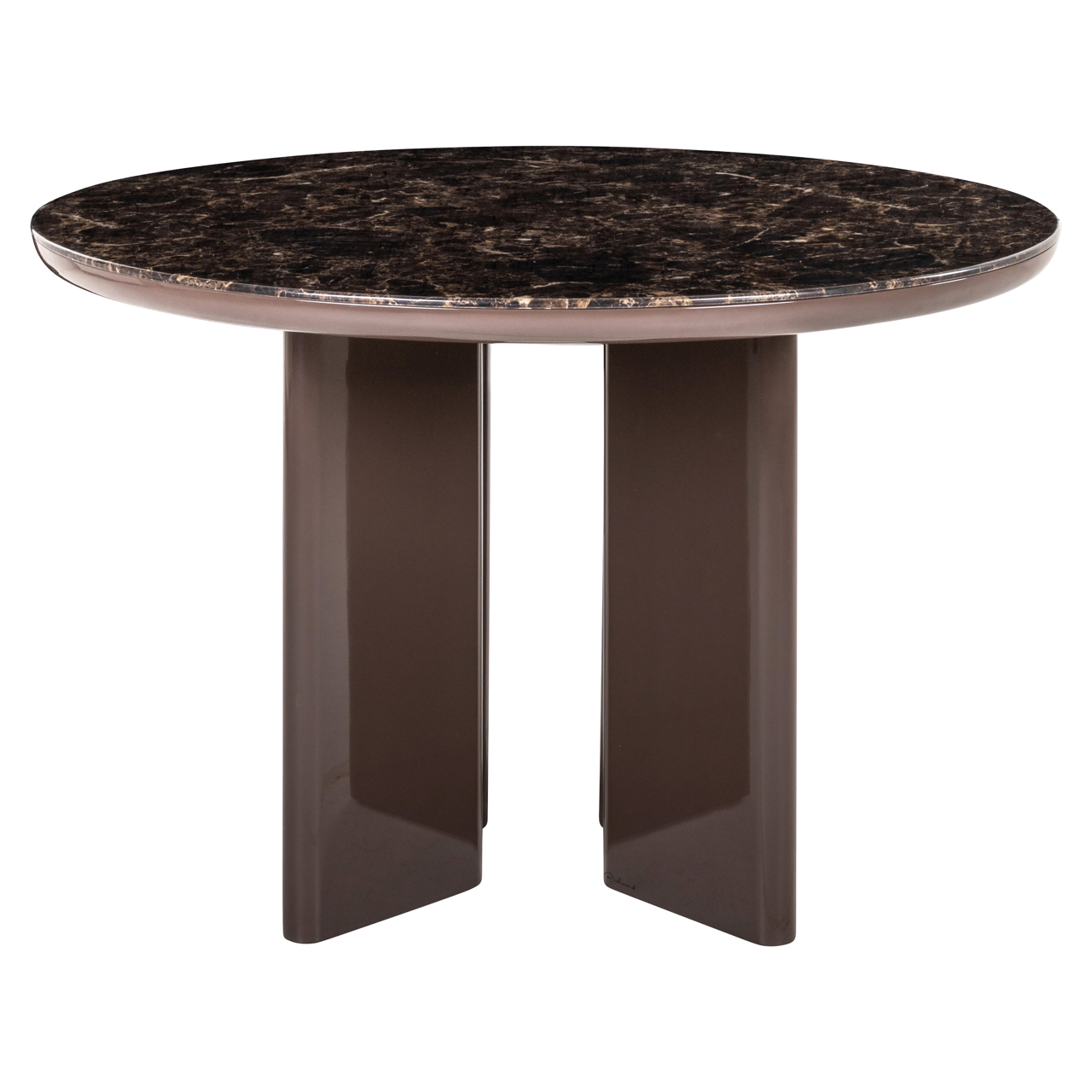 Eetkamertafel Almundi chocolat bruin Ø120 cm - Afbeelding 2