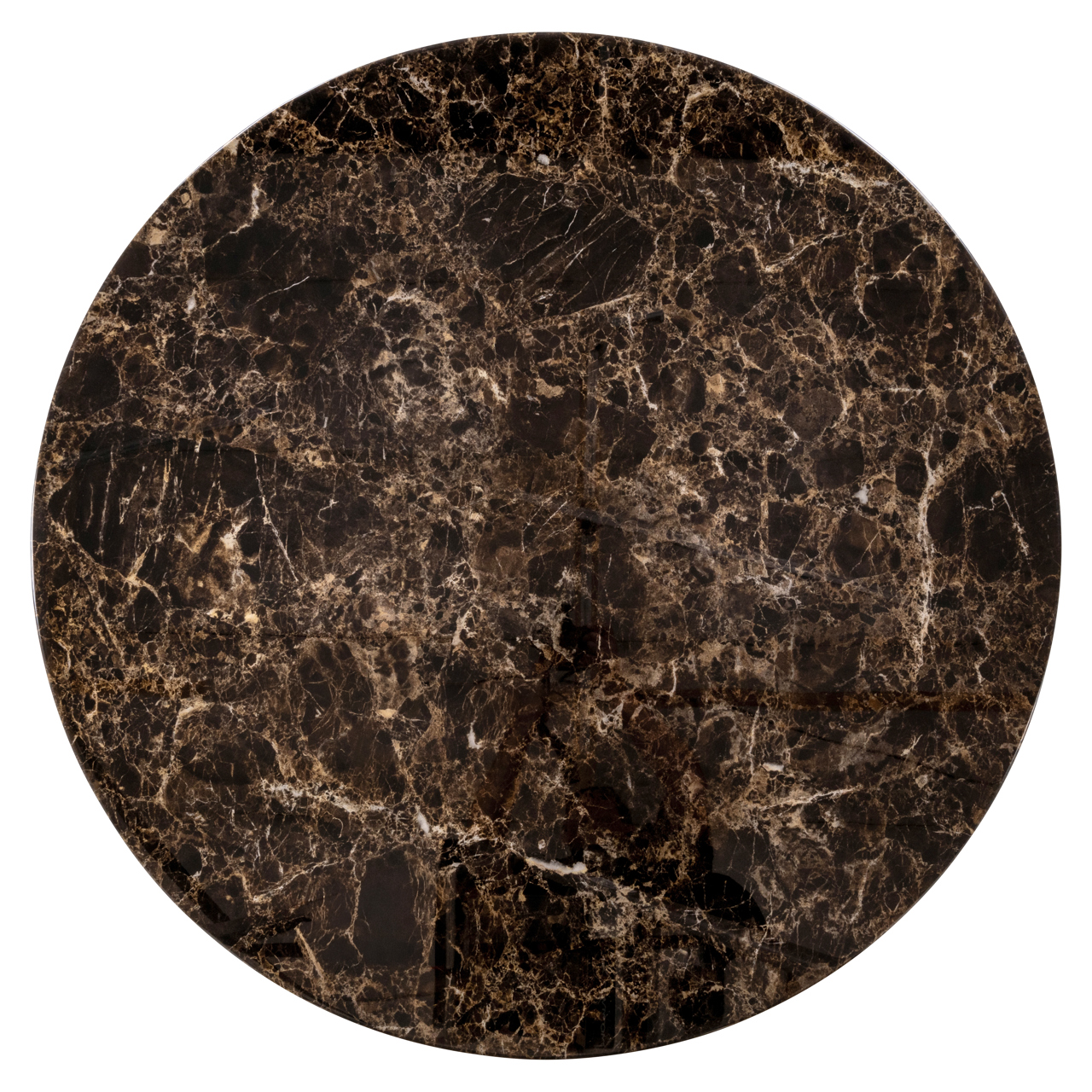 Eetkamertafel Almundi chocolat bruin Ø120 cm - Afbeelding 4