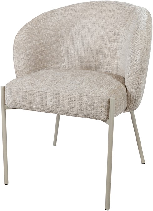 Eetkamerstoel Adele poten Cremona 04 beige taupe set van 2