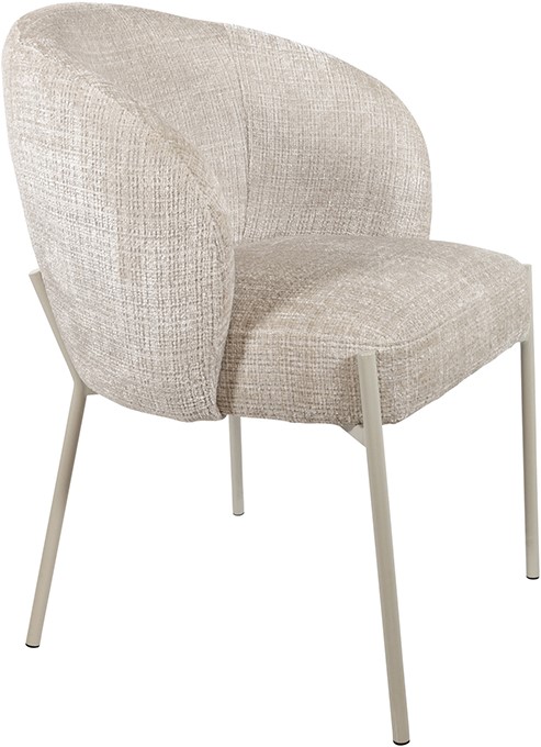 Eetkamerstoel Adele poten Cremona 04 beige taupe set van 2 - Afbeelding 4